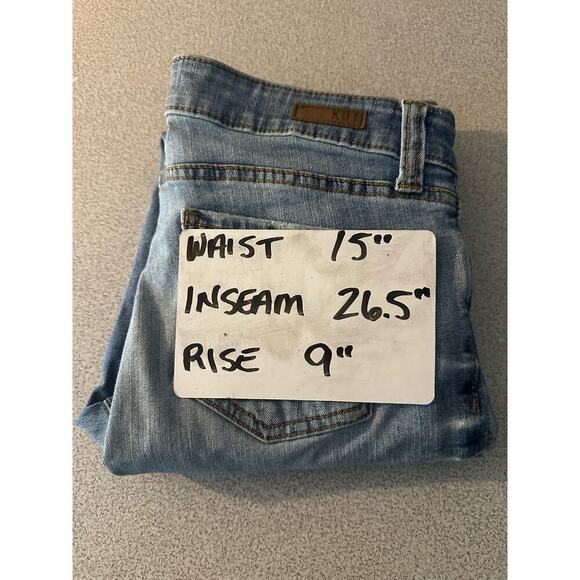 Kut from the Kloth | Size: 6 | Ankle Skinny Light Wash Jeans Raw Hem - Picture 8 of 12